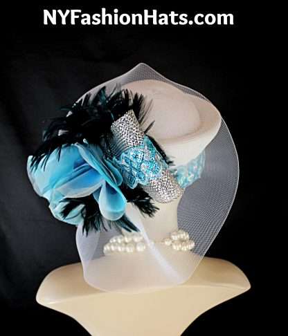 Avant Garde Formal Pillbox Wedding Hat