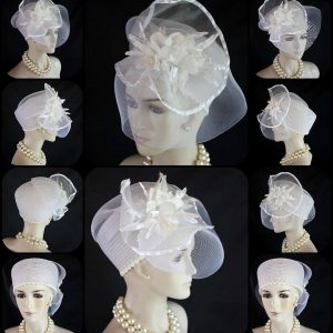 Avant Garde Luxury Pillbox Wedding Hat