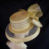 Avant Garde Metallic Gold Hat Women
