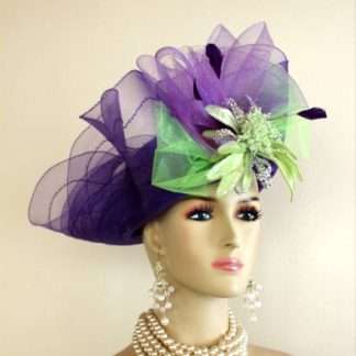 Avant Garde Purple Lime Green Hat