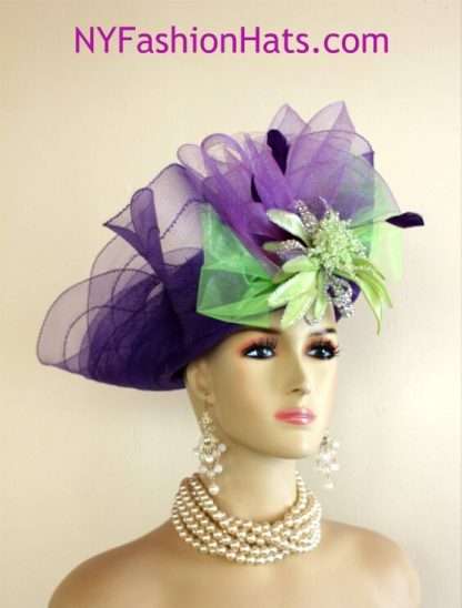 Avant Garde Purple Lime Green Hat