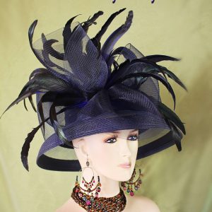 Avant Garde Royal Blue Big Brim Hat