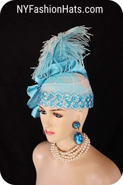 Avant Garde Vintage Style Cocktail Pillbox Horsehair Satin Hat