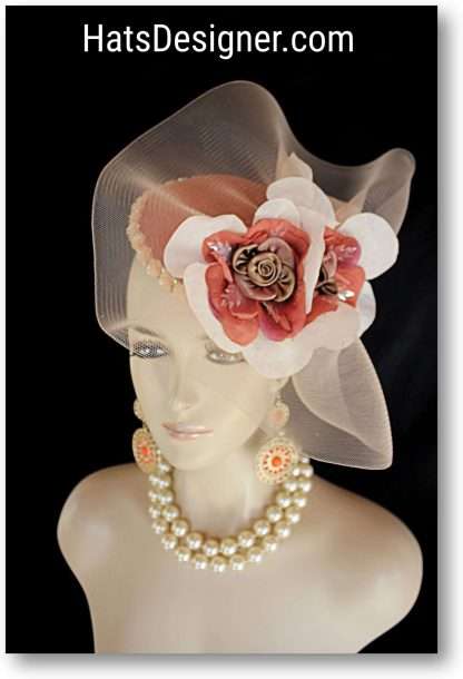 Avant Garde Wedding Bridal Fascinator Cocktail Hat