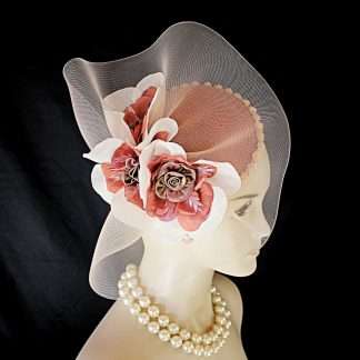 Avant Garde Wedding Bridal Fascinator Cocktail Hat