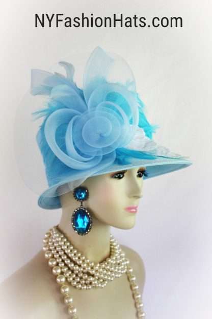 Formal Wedding Straw Braid Dress Hat