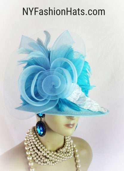 Formal Wedding Straw Braid Dress Hat