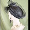 Black Or White Pillbox Wedding Dress Hat