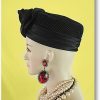 Black Satin Pillbox Formal Church Temple Hat