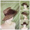 Haute Couture Luxury Big Brim Designer Hat