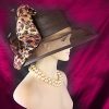 Brown Broonze Black Cheetah Leopard Animal Print Hat