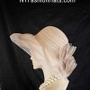Camel Taupe Beige Brown Fancy Wide Brim Hat