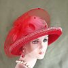 Avant Garde Hats, Hats For Wedding Guests, Haute Couture Designer Hats, Satin Church Hats, Dress Hats For Formal Events, Bridal Headpieces And Fascinators, Cocktail Hats, Hats For Wedding Guests, Pillbox Hats, Large Brim Kentucky Derby Hats, Hats For Horse Races, Exclusive Designer Hats And Millinery Apparel Bespoke Wedding Dress Chapeau Rhinestones