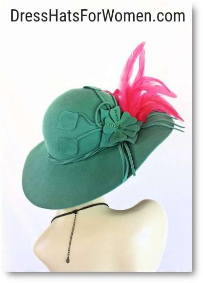 Beaded Feather Millinery Hats