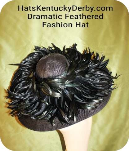 "Alexandra" Wide Brim Designer Hats For Horse Races