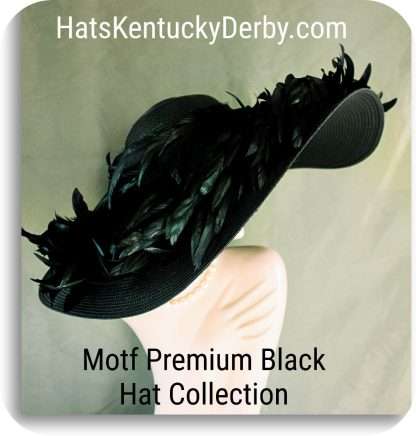 Exclusive Black Kentucky Derby Statement Hat