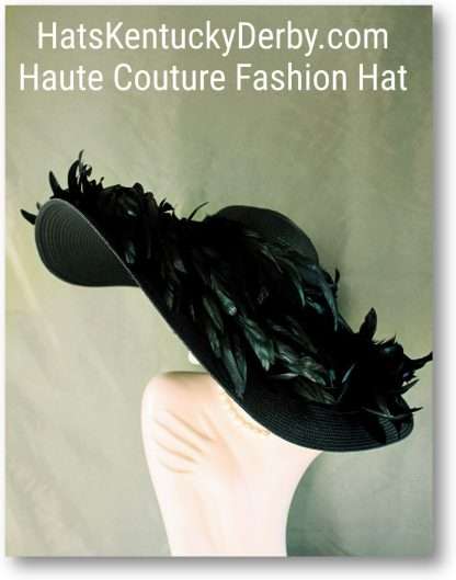 "Alexandra" Wide Brim Designer Hats For Horse Races