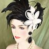 "Feather Fantasy" Handmade Bridal Headpiece Hat