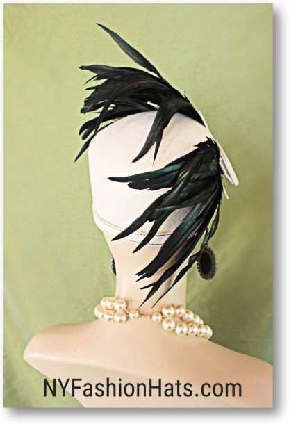 "Feather Fantasy" Handmade Bridal Headpiece Hat