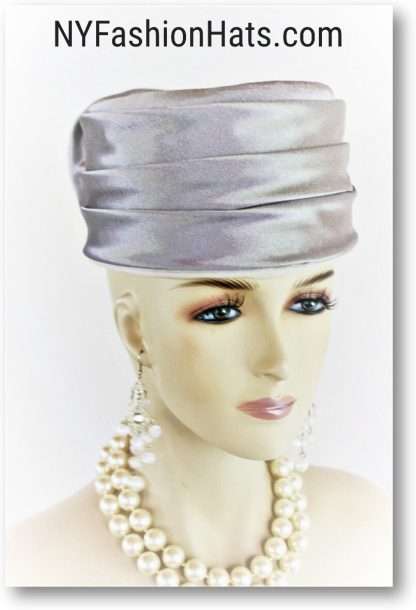 Grey Couture Designer Wedding Bridal Hat