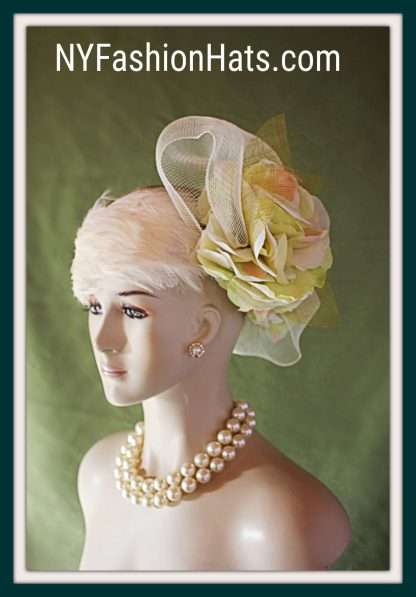 Haute Couture Designer Sinamay Straw Pillbox Hat