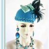 Sequin Feather Designer Headpiece Bridal