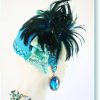 Sequin Feather Designer Headpiece Bridal