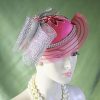 Saucer Hat Fascinator Wedding Bridal Church