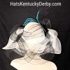 Kentucky Derby Hat Black Cream Ivory