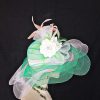 Kelly Green Wide Big Sheer Brim Statement Hat
