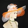 Kentucky Derby Hat Orange White