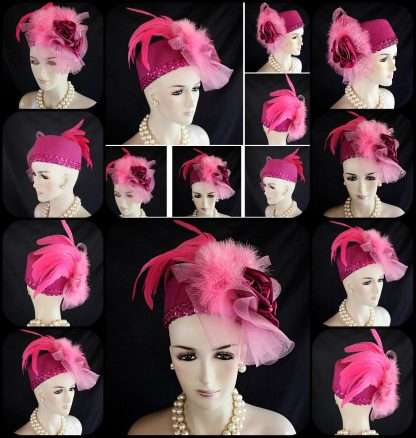 Fuchsia Dress Hats For Women