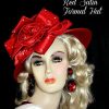 Black Red Brown Formal Hat