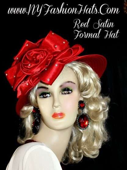 Black Red Brown Formal Hat