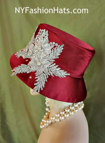 Formal Wedding Designer Satin Hat