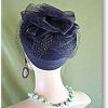 Navy Blue Hats For Temple Church Formals