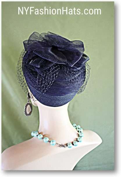 Navy Blue Hats For Temple Church Formals