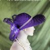 Purple Blue Avant Garde Fashion Hat For Women