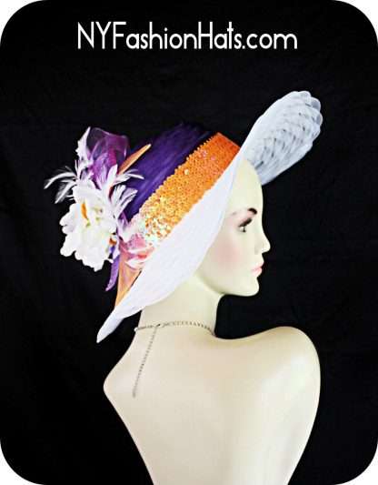 Couture Big Brim Hats For Wedding Occasion Formals