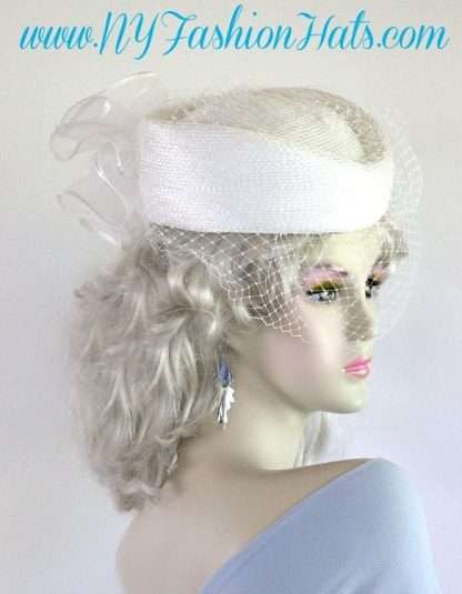 Mother Of The Bride Champagne Beige Pillbox Hat For Weddings Formals Church