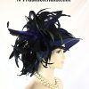 Royal Blue Haute Couture Designer Hat Women