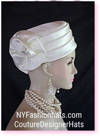 Ivory Beige Hats For Brides