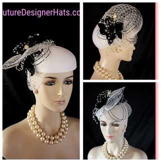 Wedding Bridal Cocktail Hat Headpiece