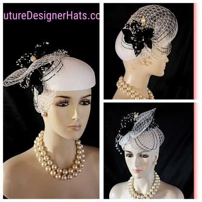 Wedding Bridal Cocktail Hat Headpiece