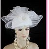 White Big Bow Formal Wedding Bridal Pillbox Hat