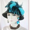 Royal Turquoise Blue Feathers
