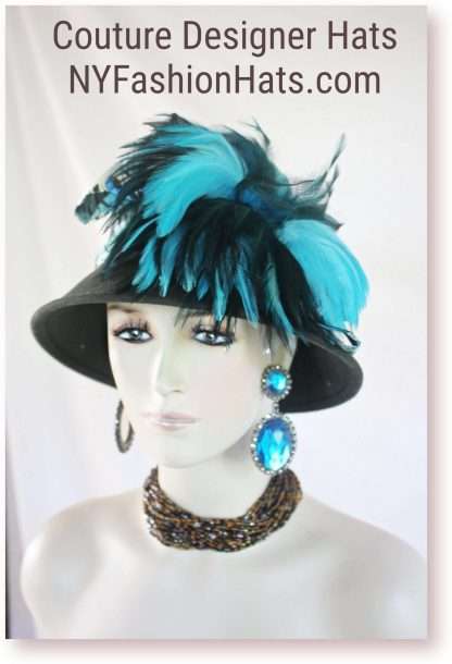 Royal Turquoise Blue Feathers