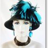 Women's Brown Winter Wool Formal Dress Hat
