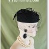 Winter Formal Wedding Temple Pillbox Hats