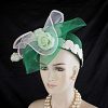Kelly Emerald Green Pillbox Wedding Bridal Hat